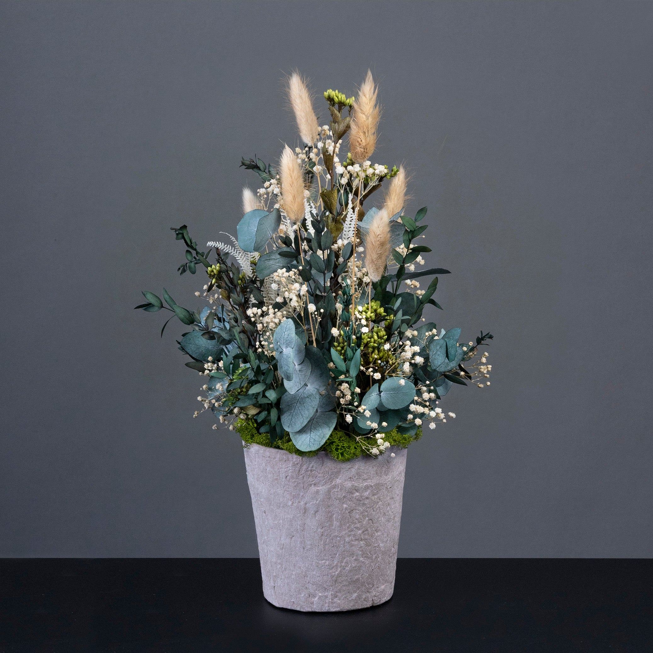 Blumendekoration im Topf – Grüne Harmonie| Living Flowers – LIVING FLOWERS