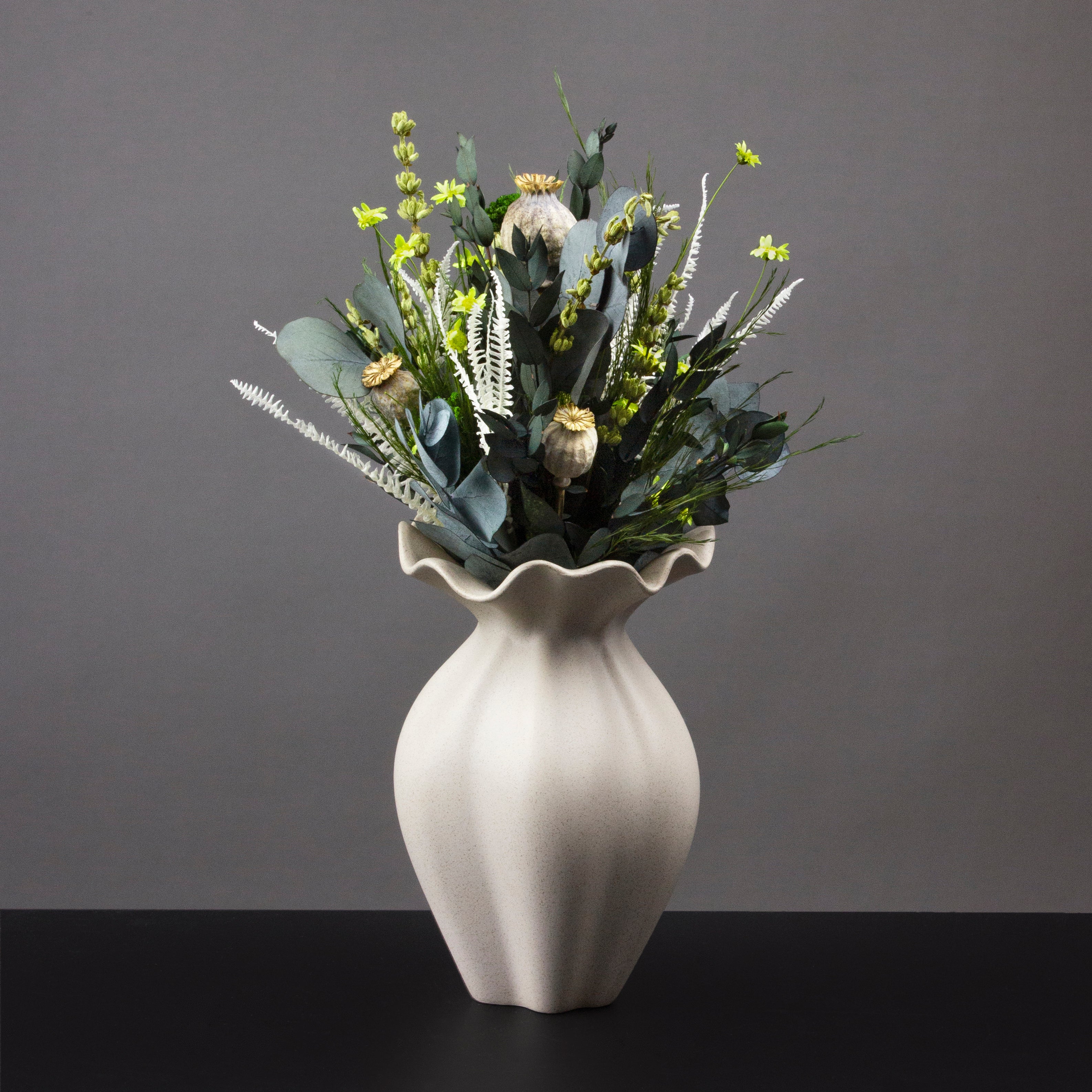 Schöne sandfarbene Vase | Nellie Vase 💐